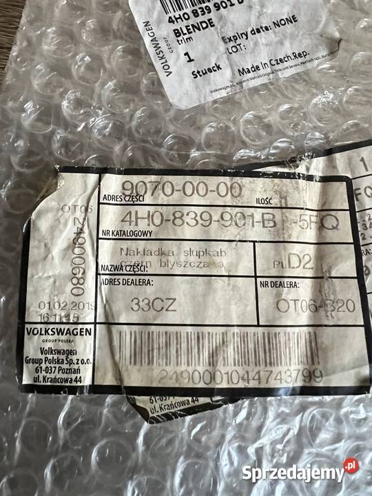 LISTWA DRZWI NAKŁADKA PROWADNICA SZYBY Katowice