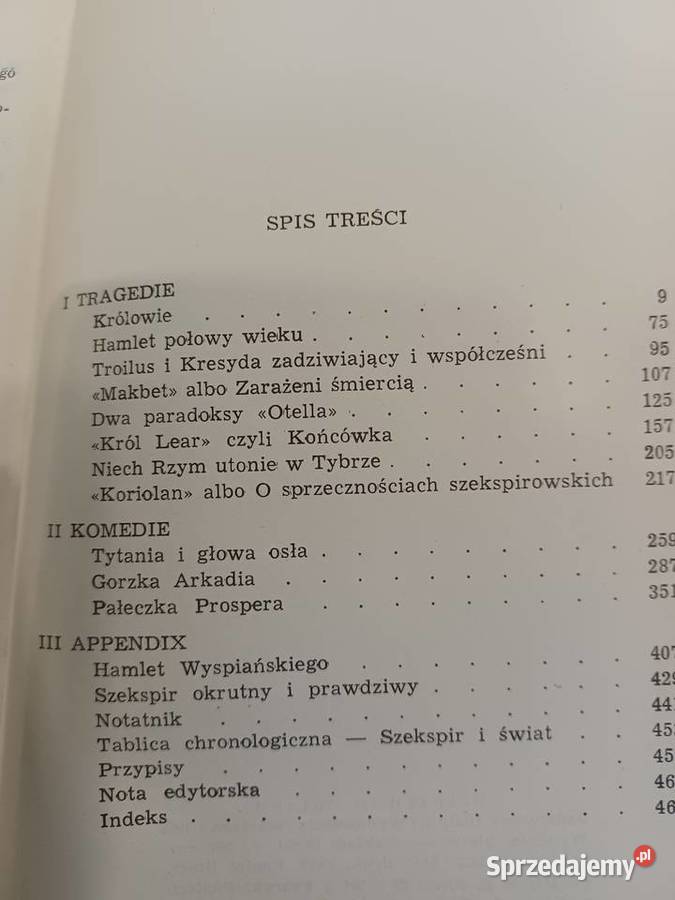 Jan Kott Szekspir współczesny sprzedam