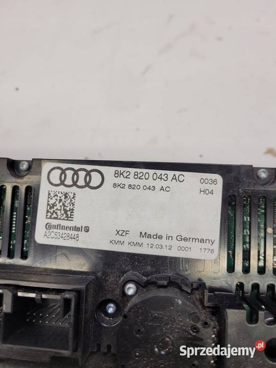 PANEL KLIMATRONIK AUDI A4 A5 Q5 8K2820043AC UK Panele sterowania, przełączniki śląskie sprzedam