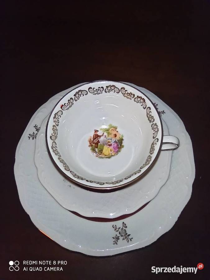 Filiżanka z talerzykiem Alka Import Antyki, Sztuka, Kolekcje Gdańsk sprzedam