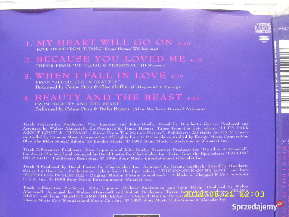 POP CD ANASTACJA i CELINA DION 5 SINGLI CD 3 i więcej Wołów