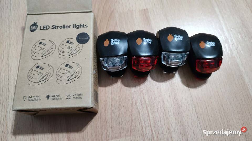 Baby Uma lampki LED do wózka 4 z przodu i tyłu 3 Książ Wielkopolski