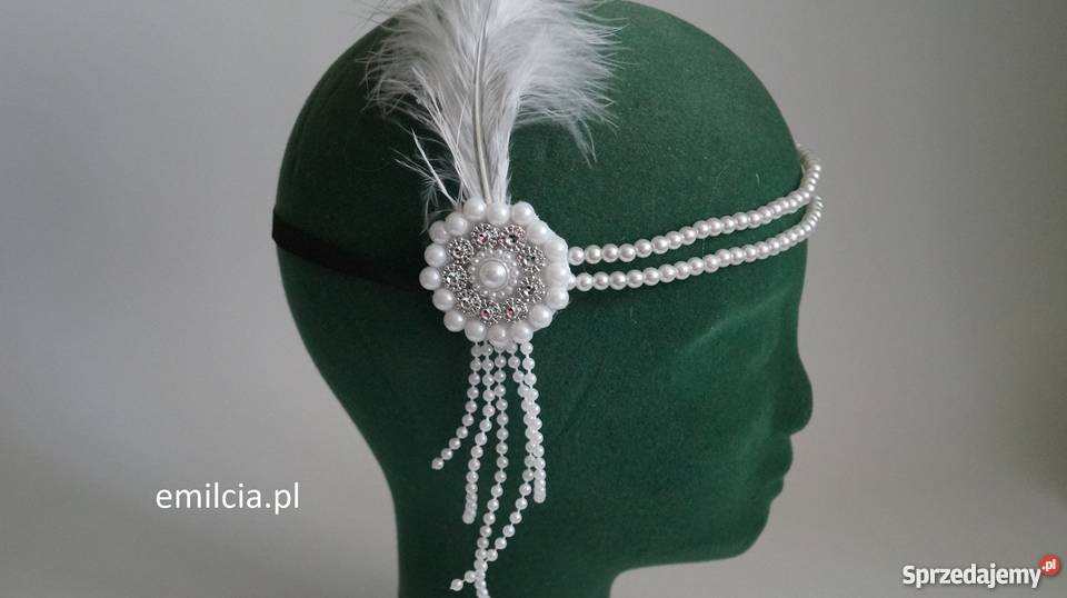 Opaska Lata 20 Perełki Ślub Wieczór Panieński Ozdoby lubuskie Zielona Góra