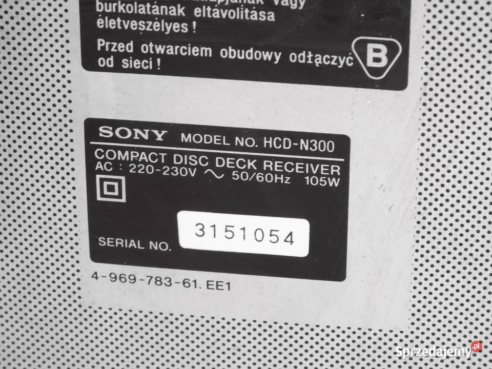 Wieża Sony HCDN300 mocna DOSTAWA Jasło