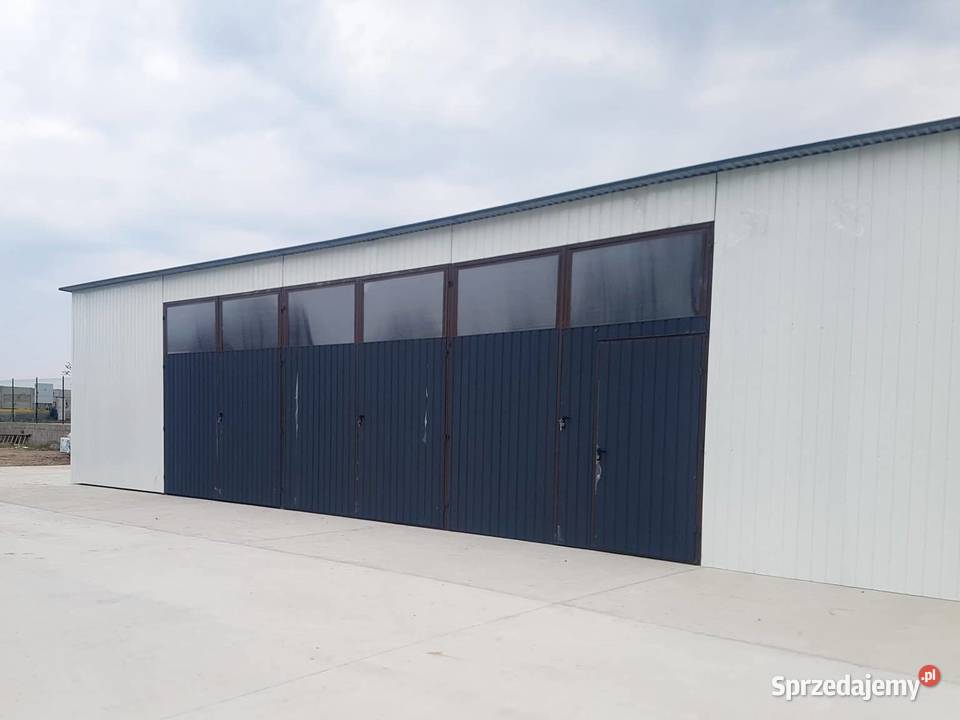Blaszana montowana hala 15x7m złamana bielciemny Radzymin sprzedam