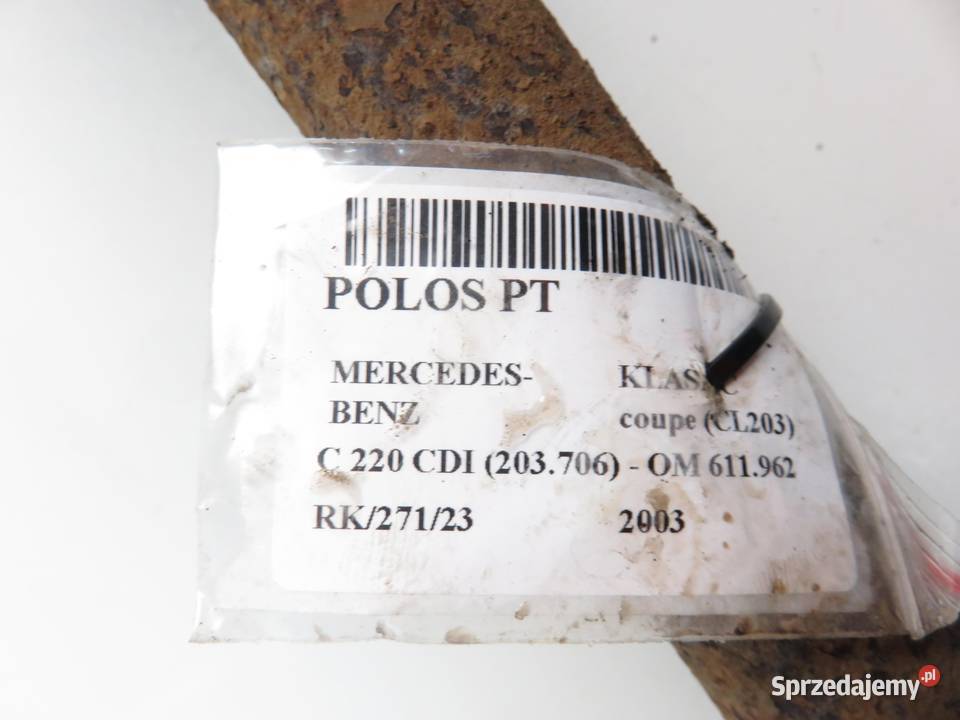 PÓŁOŚ PRAWA TYLNA MERCEDES CL203 C 220 CDI