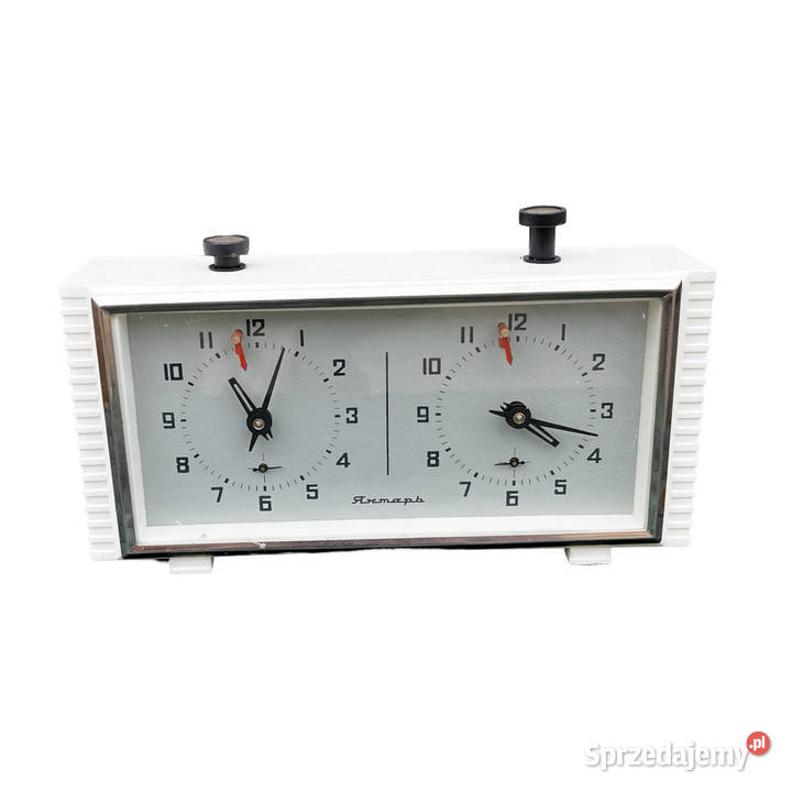 Mechaniczny zegar szachowy Jantar Rosja lata 70