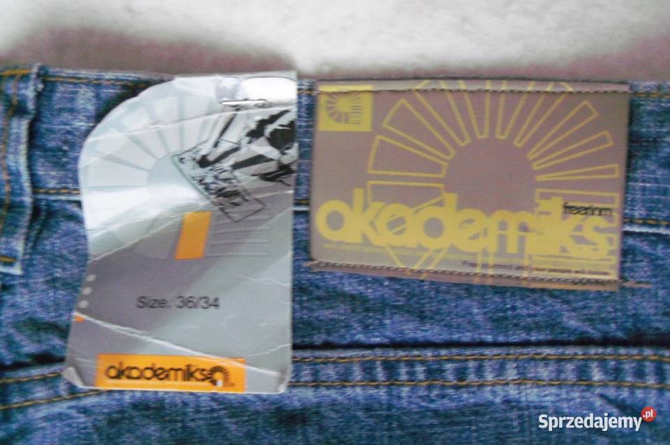 AKADEMIKS NOWE spodnie jeansowemęskie W36 L34L Białystok