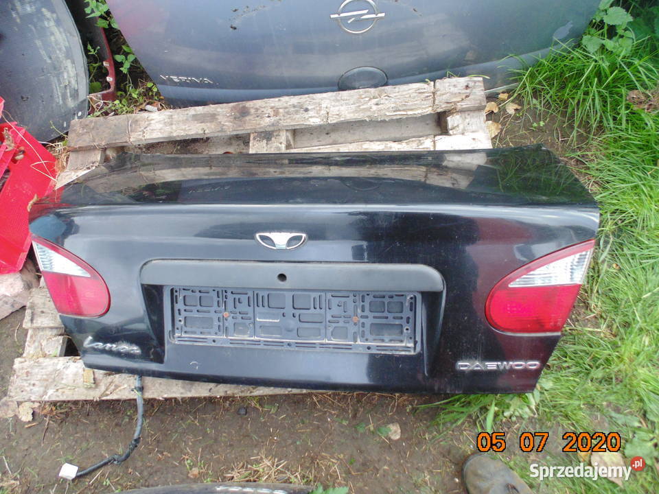 Klapa tylna tył Daewoo Lanos sedan czarna Rok produkcji 1999 Kraków