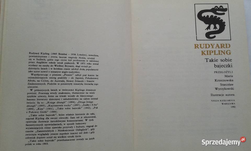 Takie sobie bajeczki Rudyard Kipling Gdynia