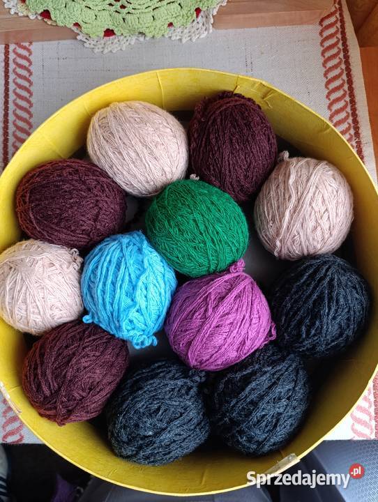 Kolorowa włóczka na szydełko na druty 20 kulek Kraków