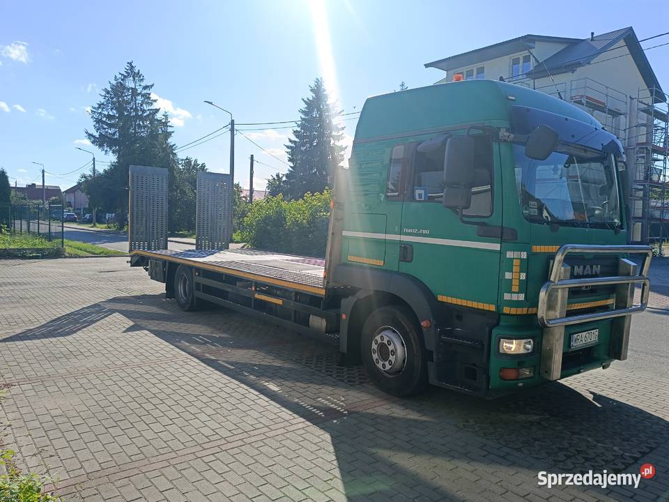 Auto laweta Man 15280 Specjalny ładny stan diesel