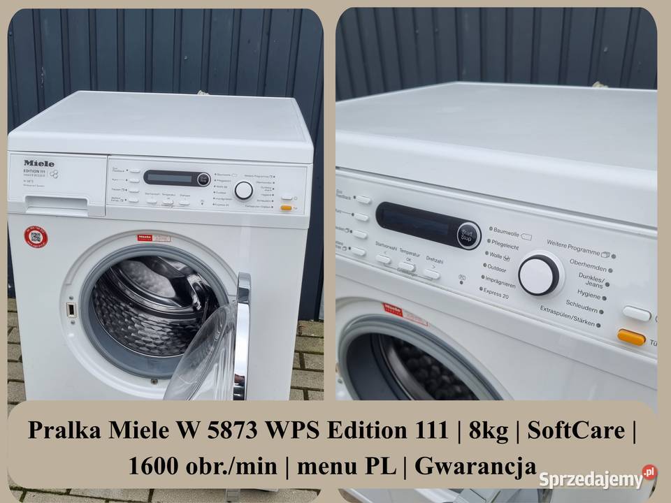 Pralka Miele W 5873 WPS Edition 111 8 SoftCare wolnostojące dolnośląskie Wrocław sprzedam