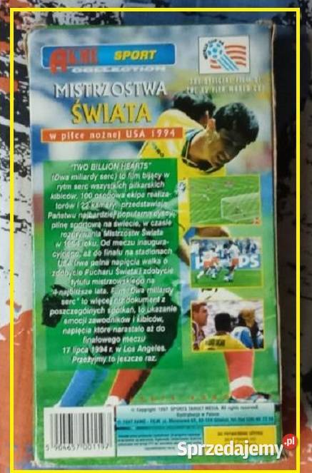 Kaseta VHS Mistrzostwa Świata w Piłce Nożnej łódzkie