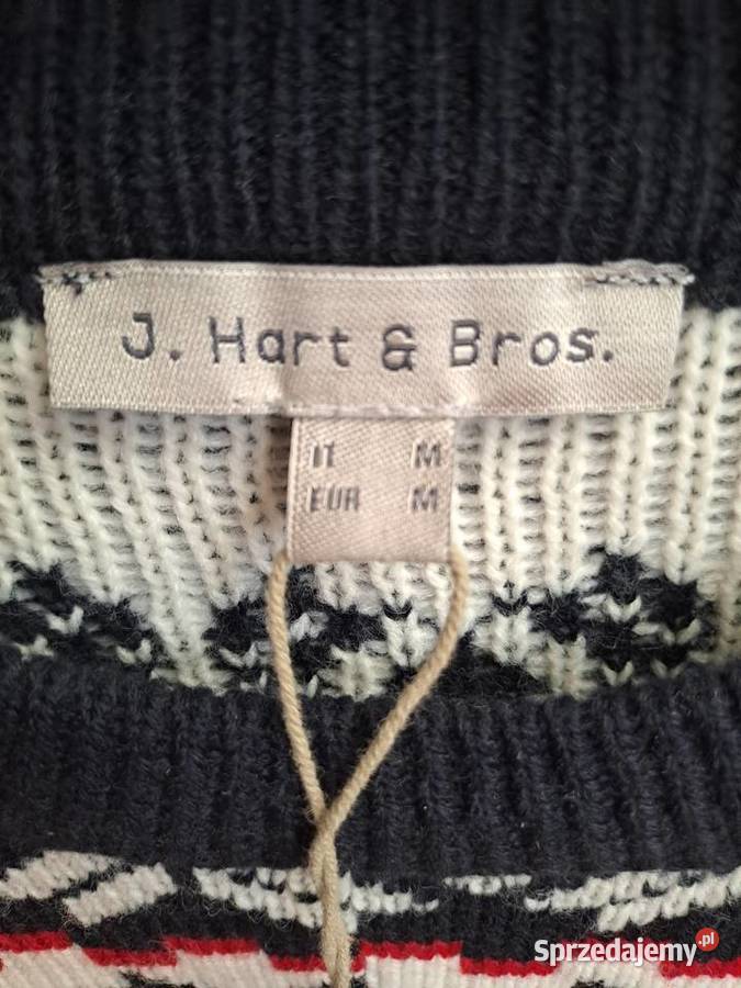 Sweter świąteczny dzianina kardigan J HartBros M Białystok