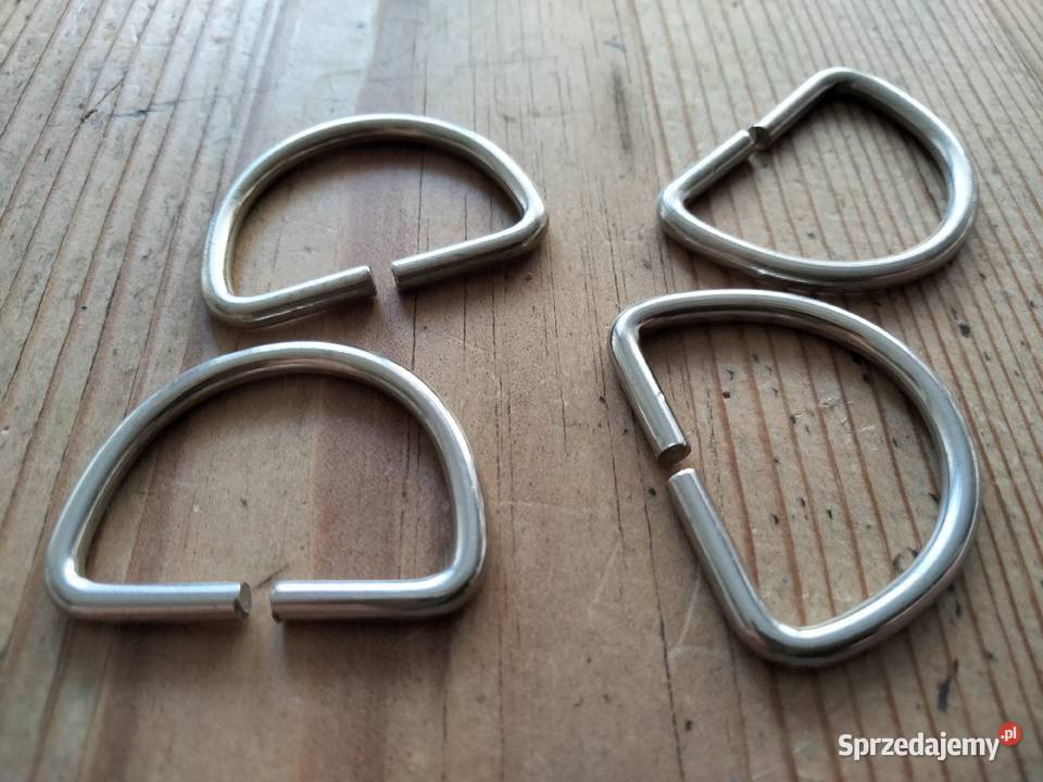 Półkółko rymarskie metalowe srebrne 32273 mm Ostrów Wielkopolski