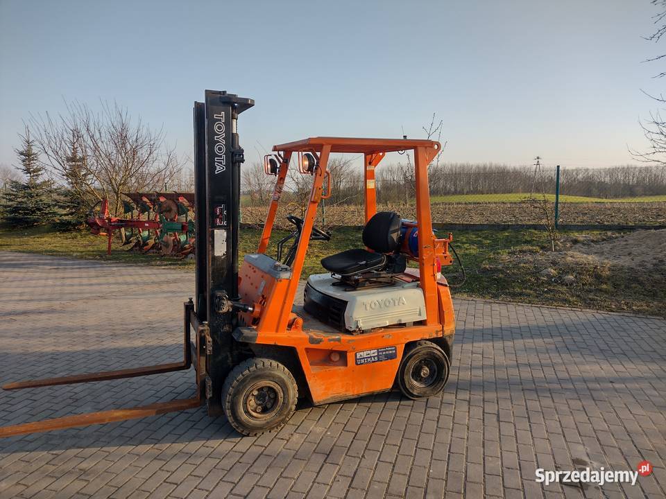 Wózek widłowy Toyota 1500 udźwigu gaz kujawsko-pomorskie