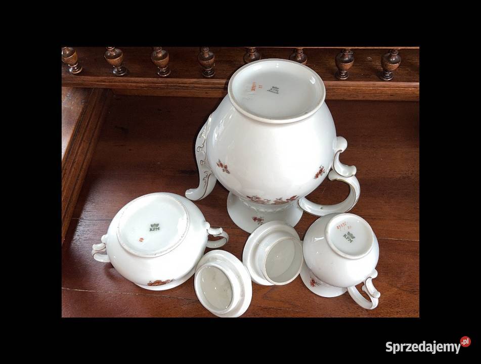 Dzbanek cukiernica i mlecznik KPM Germany 192545 Gdańsk