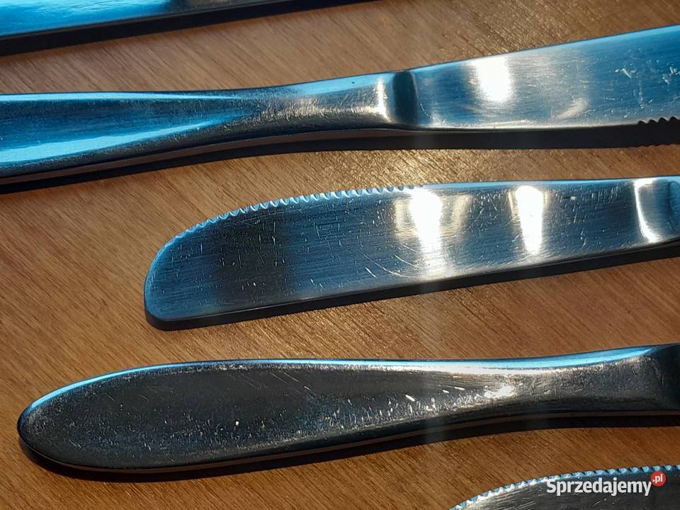Stare noże obiadowe sztućce stal nierdzewna 6 Pozostałe Dąbrowa Górnicza