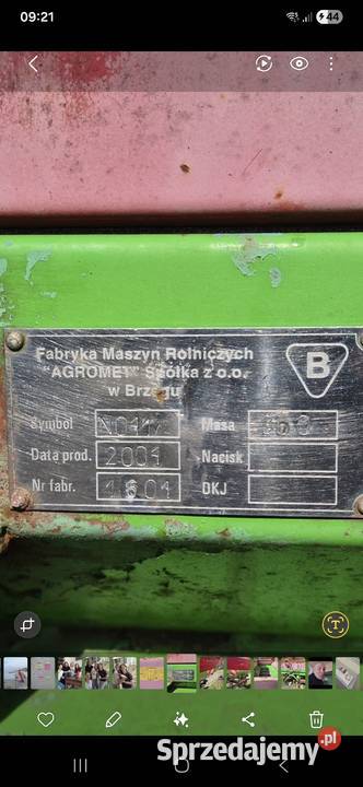 Rozsiewacz nawozów dwutarczowy Agromet zachodniopomorskie