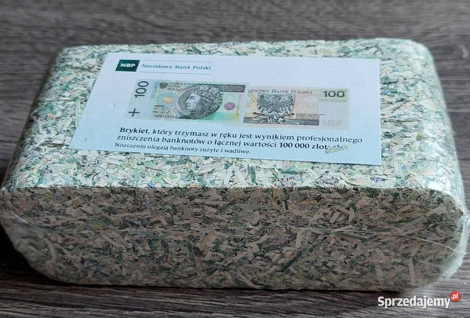 100 złotych zmielone sprasowane gruba kasa Warszawa