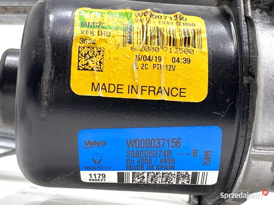 MECHANIZM WYCIERACZEK PRZÓD RENAULT MEGANE IV podkarpackie