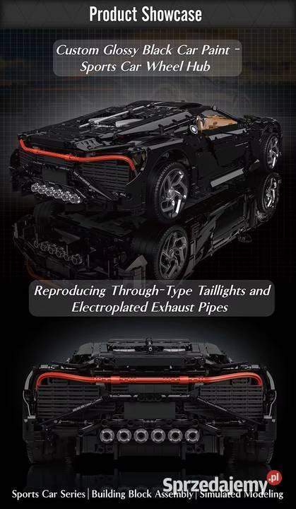 Mould king Technic RC Bugatti La Voiture Noire Milanówek
