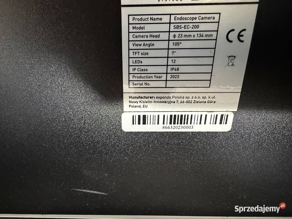 Kamera inspekcyjana profesionalna Barcice