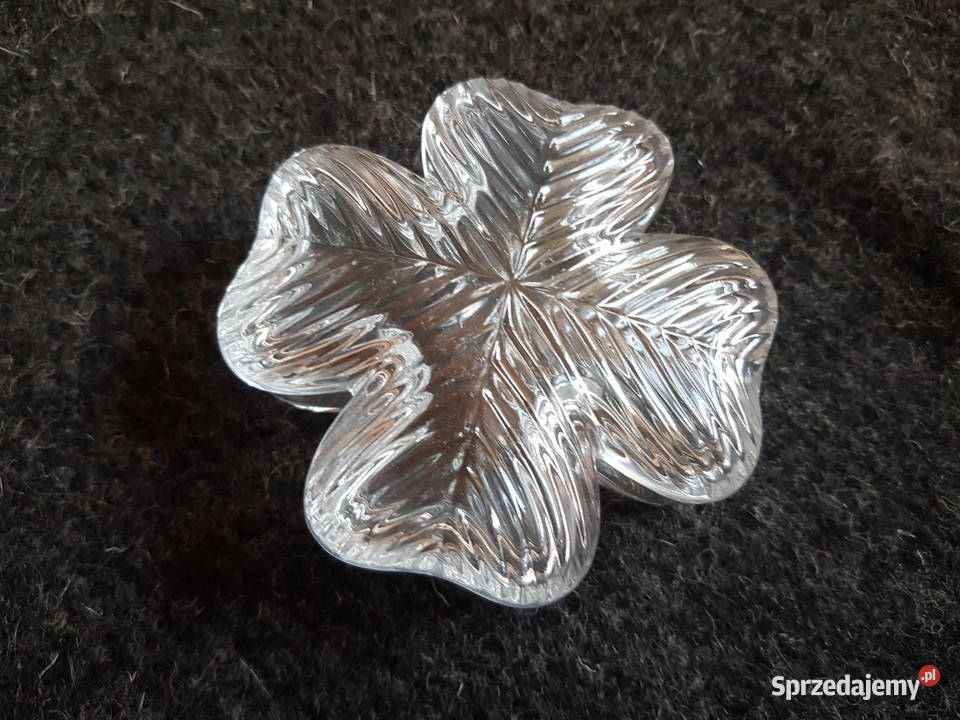 Nachtmann kryształowe puzderko koniczynka Antyki, Sztuka, Kolekcje Myszków