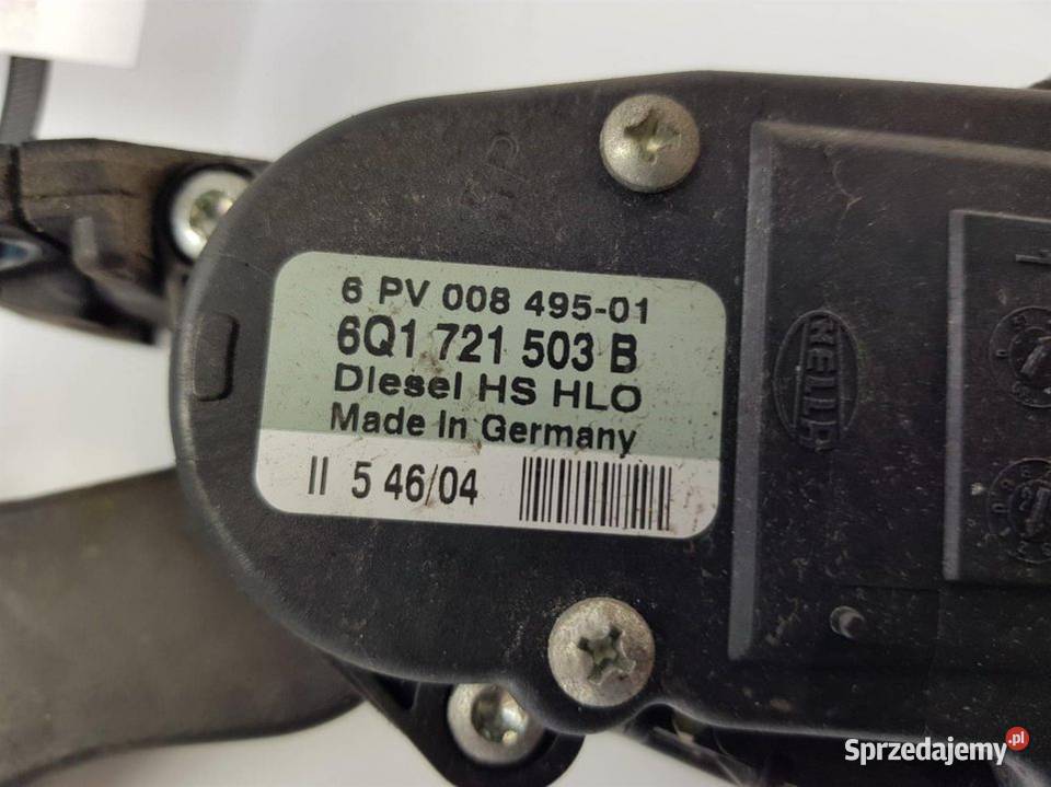PEDAŁ 6Q1721503B VOLKSWAGEN POLO osobowe Lipno sprzedam