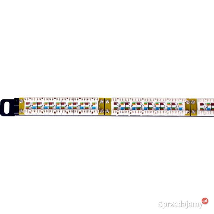 PATCH PANEL UTP CAT6 24 PORTY 05U PGF6UTP24B7 Knurów