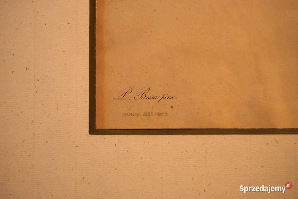 BESSA Pancrace akwatintowa rycina z owocem Poznań