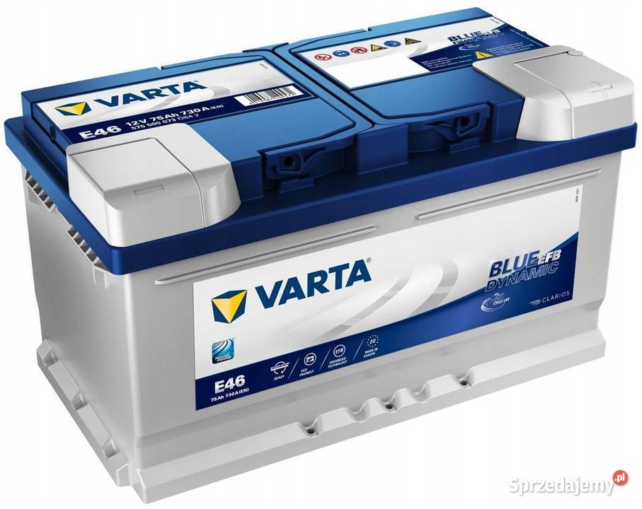 Akumulator VARTA BLUE DYNAMIC EFB E46 75Ah730A opolskie Opole
