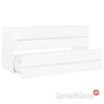 vidaXL Szafka pod umywalkę biała 100x385x48 Warszawa