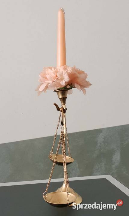 Świecznik z mosiądzu Lędziny