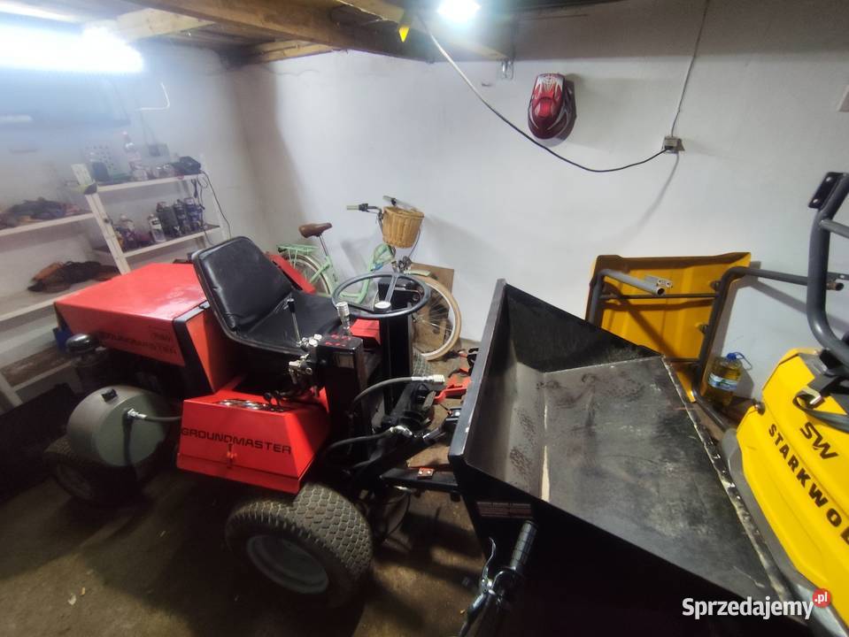 Traktorek Toro groundmaster wozidło waga 1200 32 łódzkie Piotrków Trybunalski