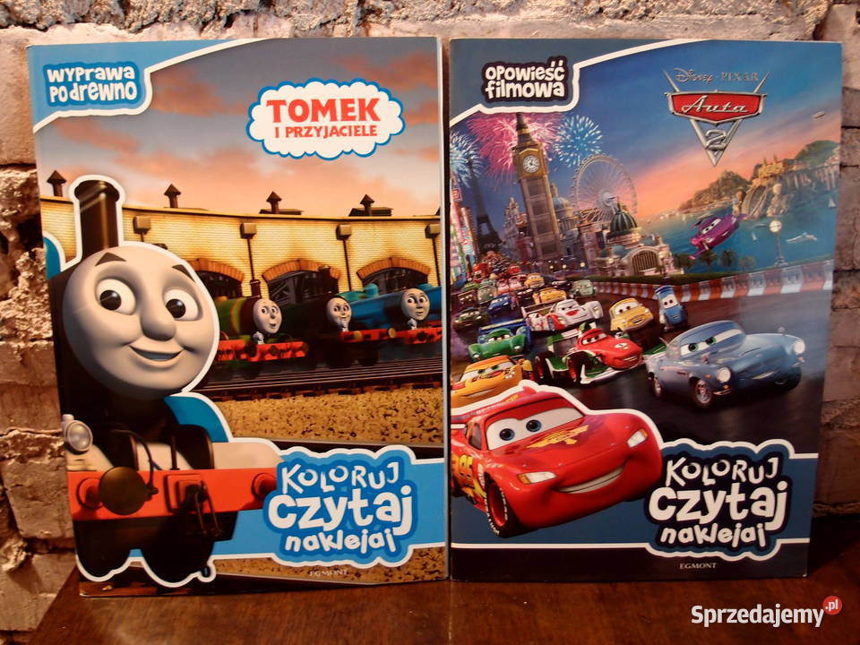 Koloruj Czytaj Naklejaj 4 książki z popularnymi