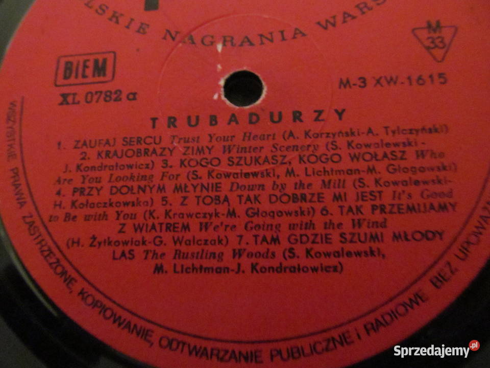 Płyty winylowezestaw 41 Wojnicki Grunwald Sopot Lublin