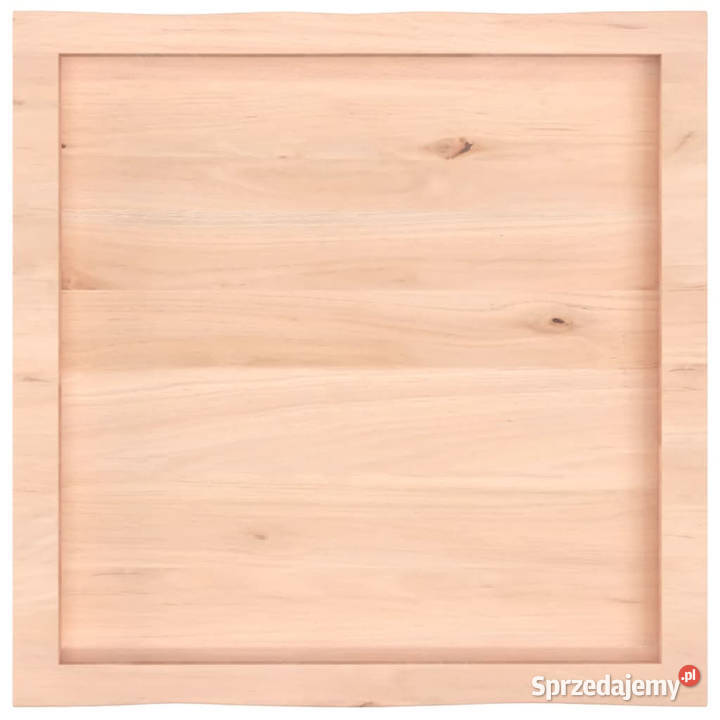 Blat stołu 60x60x26 surowy lity dąb naturalną Warszawa