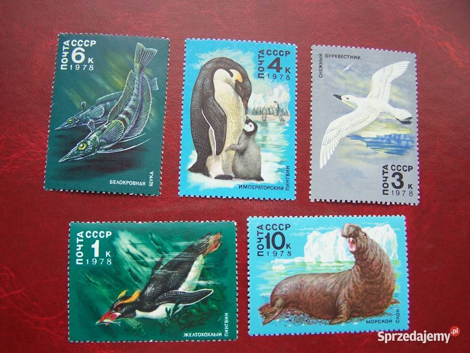 ZSRR 1978 MNH Mi 474246 Fauna Zwierzęta Afryki Filatelistyka śląskie Tychy sprzedam