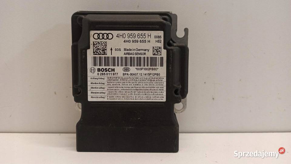 AUDI A6 C7 MODUŁ SENSOR AIRBAG 4H0959655H osobowe