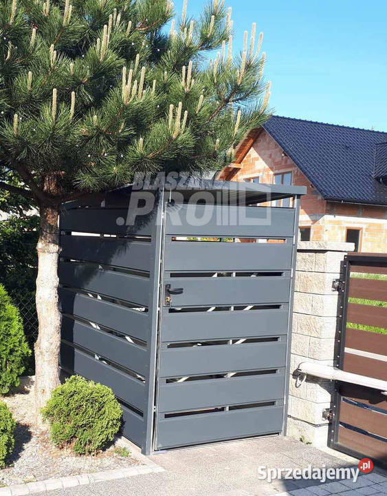 Wiata śmietnikowa spad tył 1x15m antracyt śląskie Rybnik sprzedam