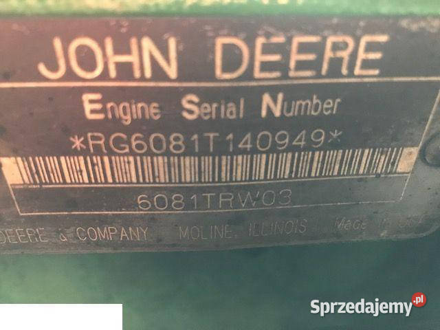 Wałek Rozrządu John Deere 6081 Części Silnika wielkopolskie Jastrzębniki