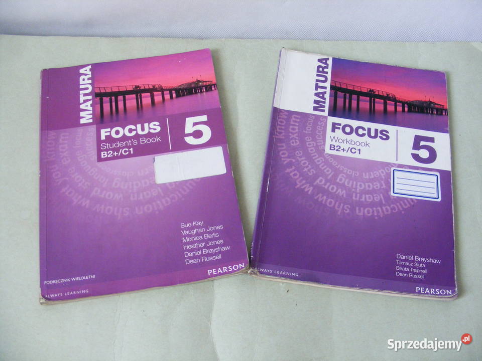 Matura Fokus 5 Students Book Workbook B2C1 dolnośląskie Oborniki Śląskie