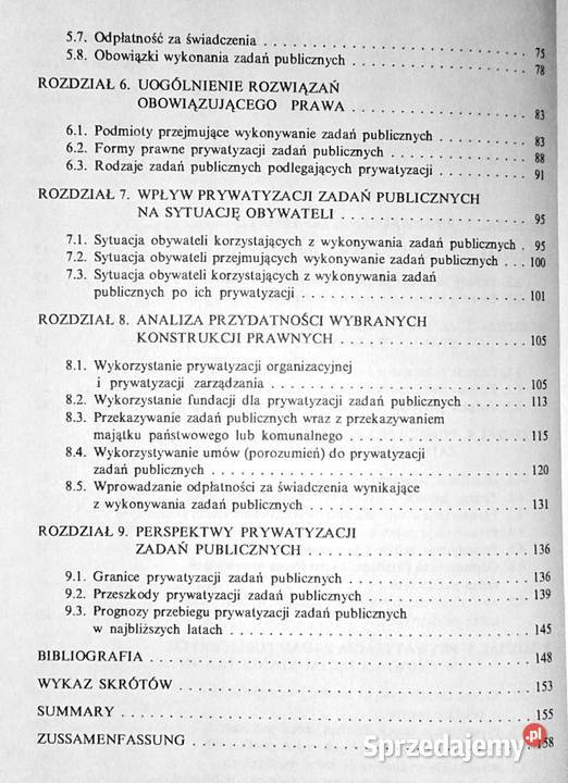Prywatyzacja zadań publicznych Problematyka