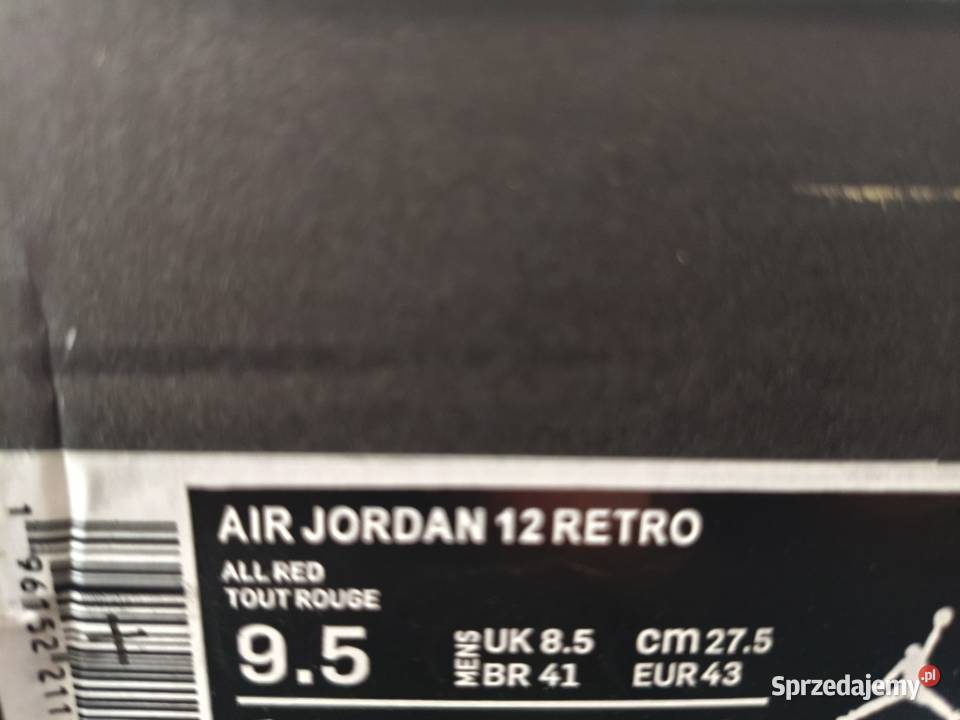 Air Jordan 12 Retro r43 czerwone lubelskie