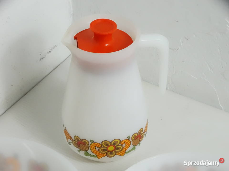 Vintage Zestaw Schott Mainz Jenaer Glas Dzbanek Biłgoraj