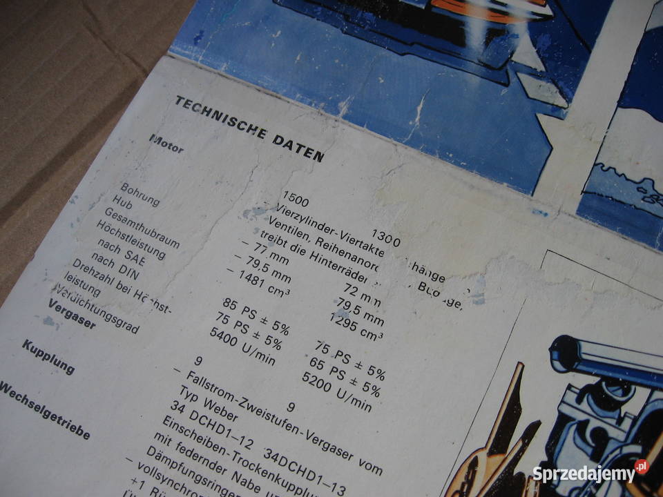 Polski FIAT 125p folder prospekt FSO POLMO auto