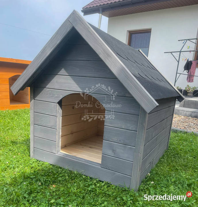 Buda psa Rozmiar L Grafit Dach dwuspadowy ID829 Dla psów Płock