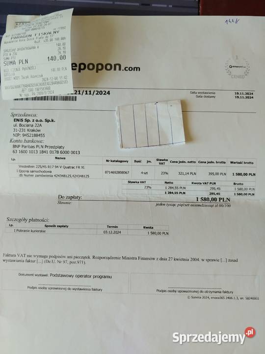 Opony wielosezonowe 4x 22545 R17 Vredestein Samochodowe Zamość